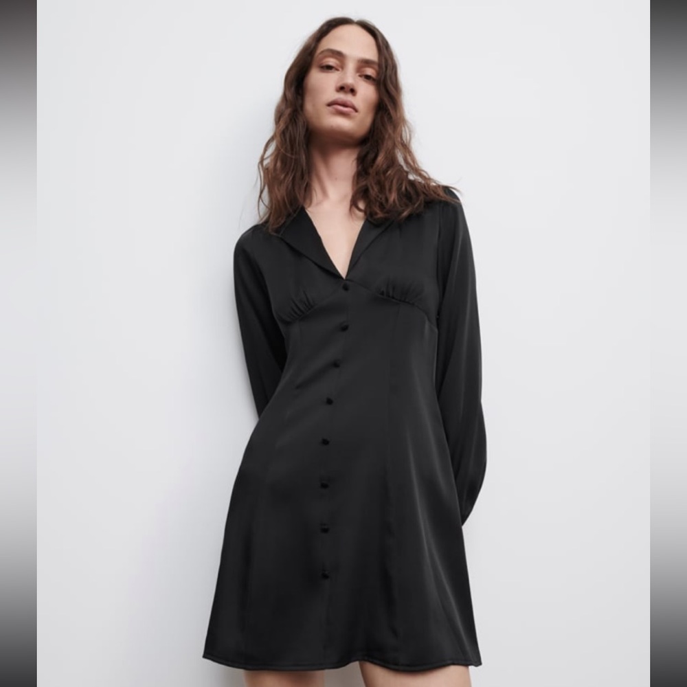 Zara black mini dress size xs